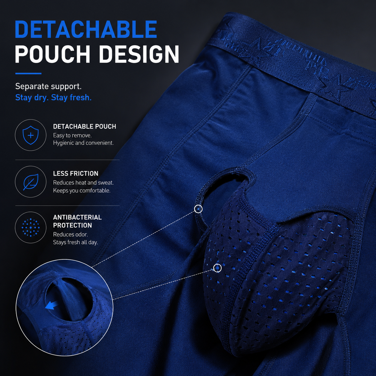 Elephant Underwear 2-in-1 Kangaroo Pouch Thermal Base Layer - designed for superior fit and men's health