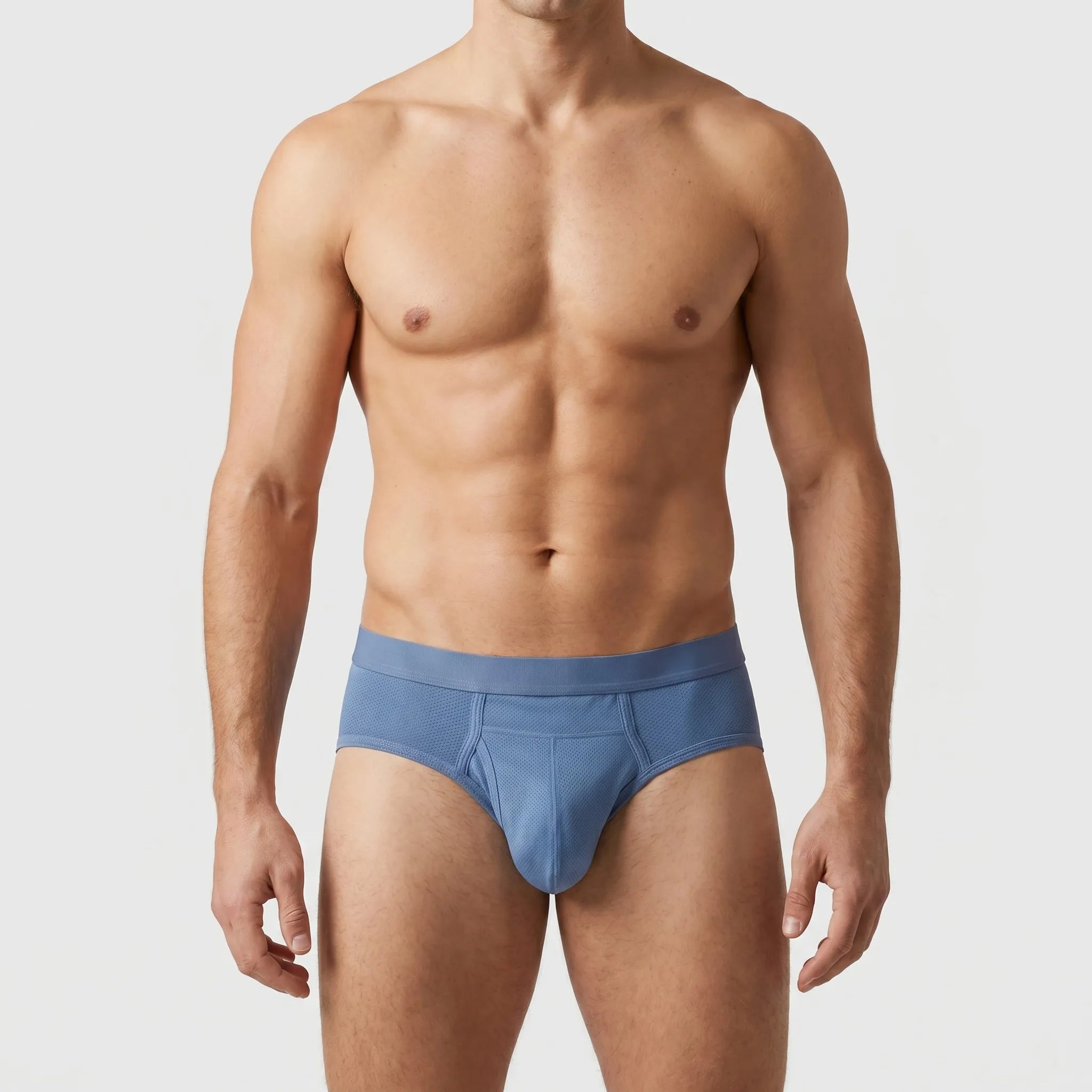 Ice Silk Open-Side Dual Pouch Briefs - 3 Pack