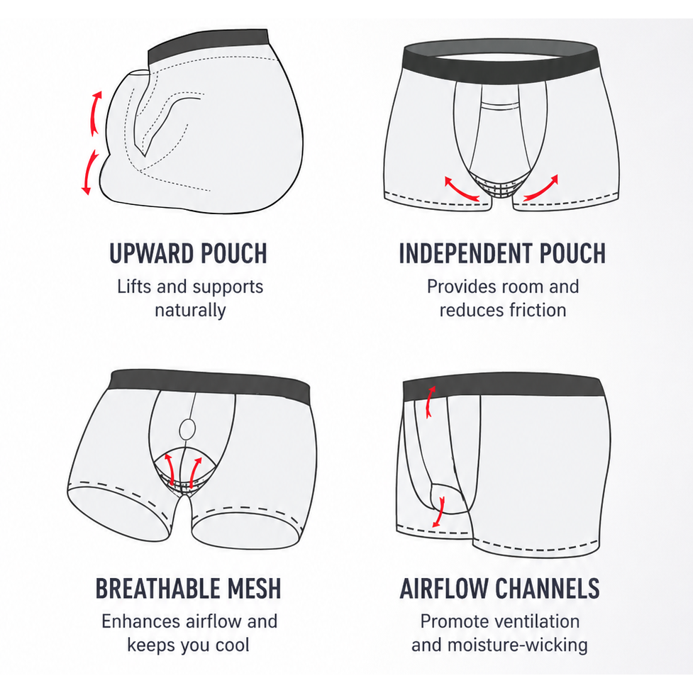 Best Men's Kangaroo Pouch Magnetic Therapy Trunks – 3 Pack