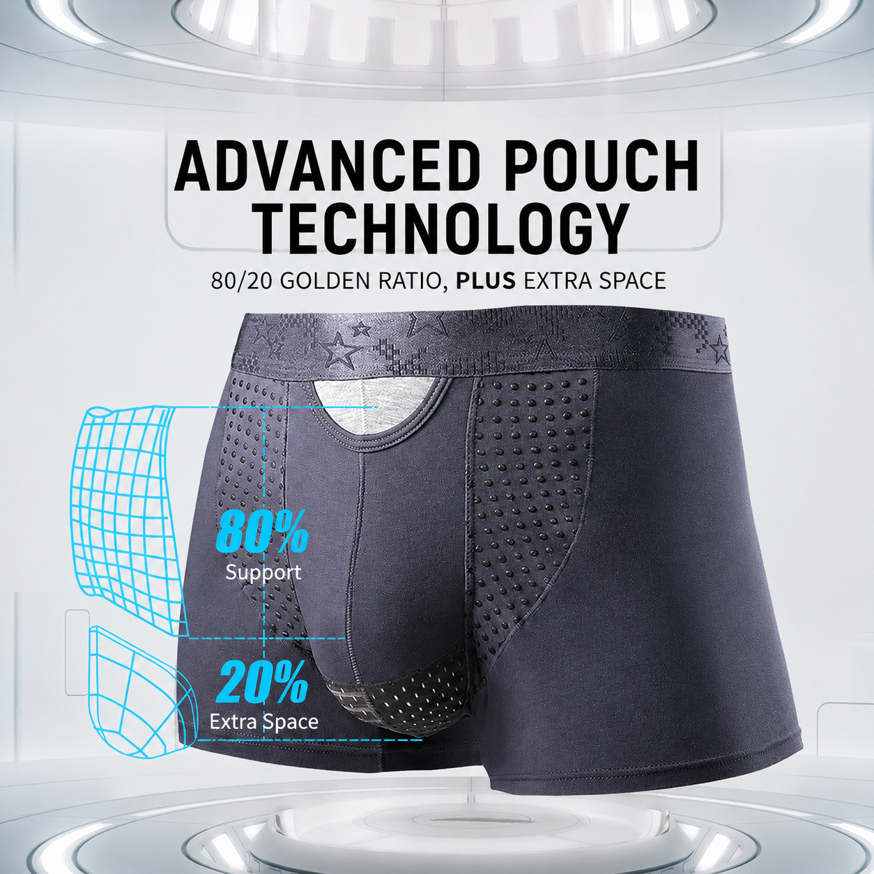 Best Men's Kangaroo Pouch Magnetic Therapy Trunks – 3 Pack