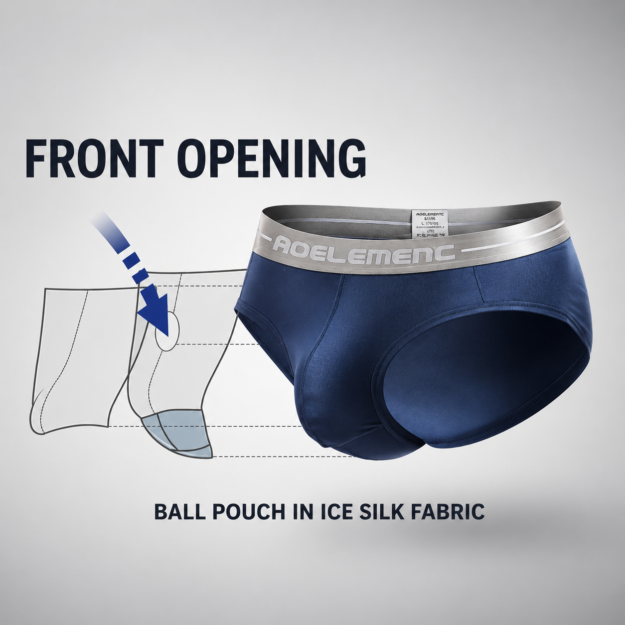 Dual Pouch Elephant Briefs-3 pack