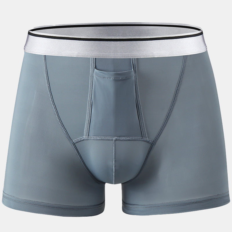 Kangaroo Dual Pouch Trunk With Ice Silk Fabric-3 Pack