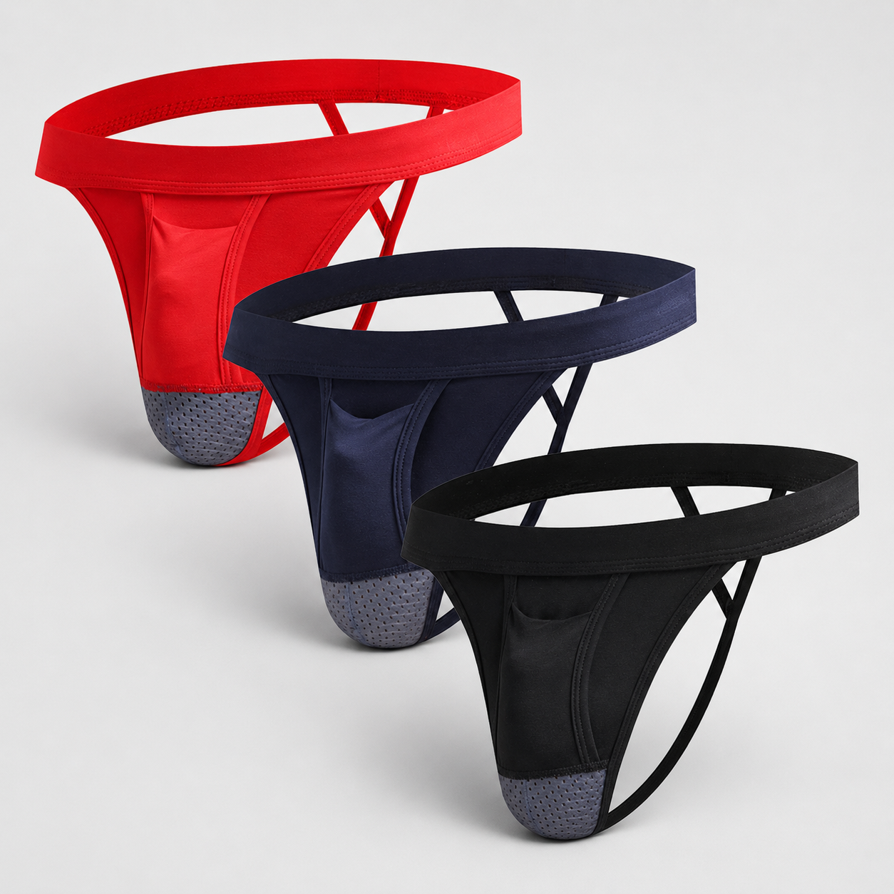 Kangaroo Dual Pouch Thong-3 Pack