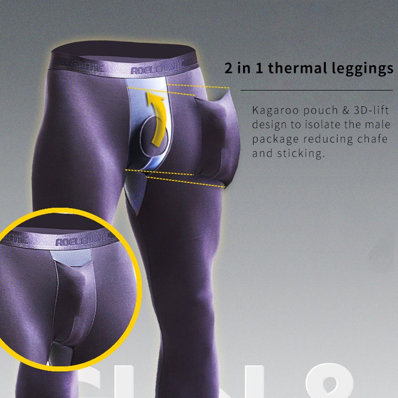 2 ku-1 Kangaroo Dual Pouch Thermal Leggings
