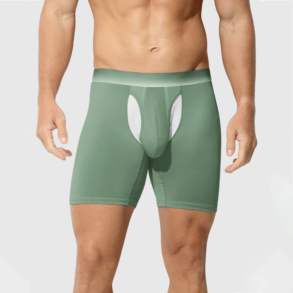 Long Boxer Briefs with Full Mesh Design – 3 Pack