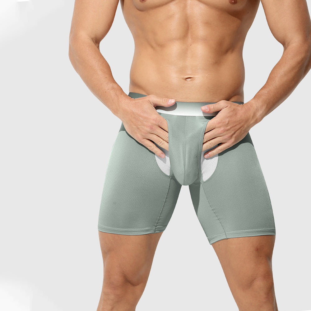 Long Boxer Briefs with Full Mesh Design – 3 Pack