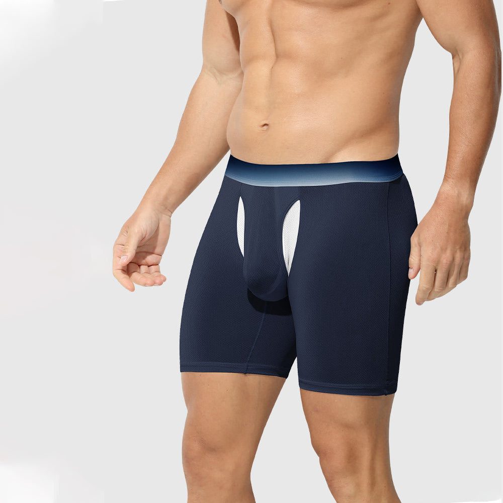 Long Boxer Briefs with Full Mesh Design – 3 Pack