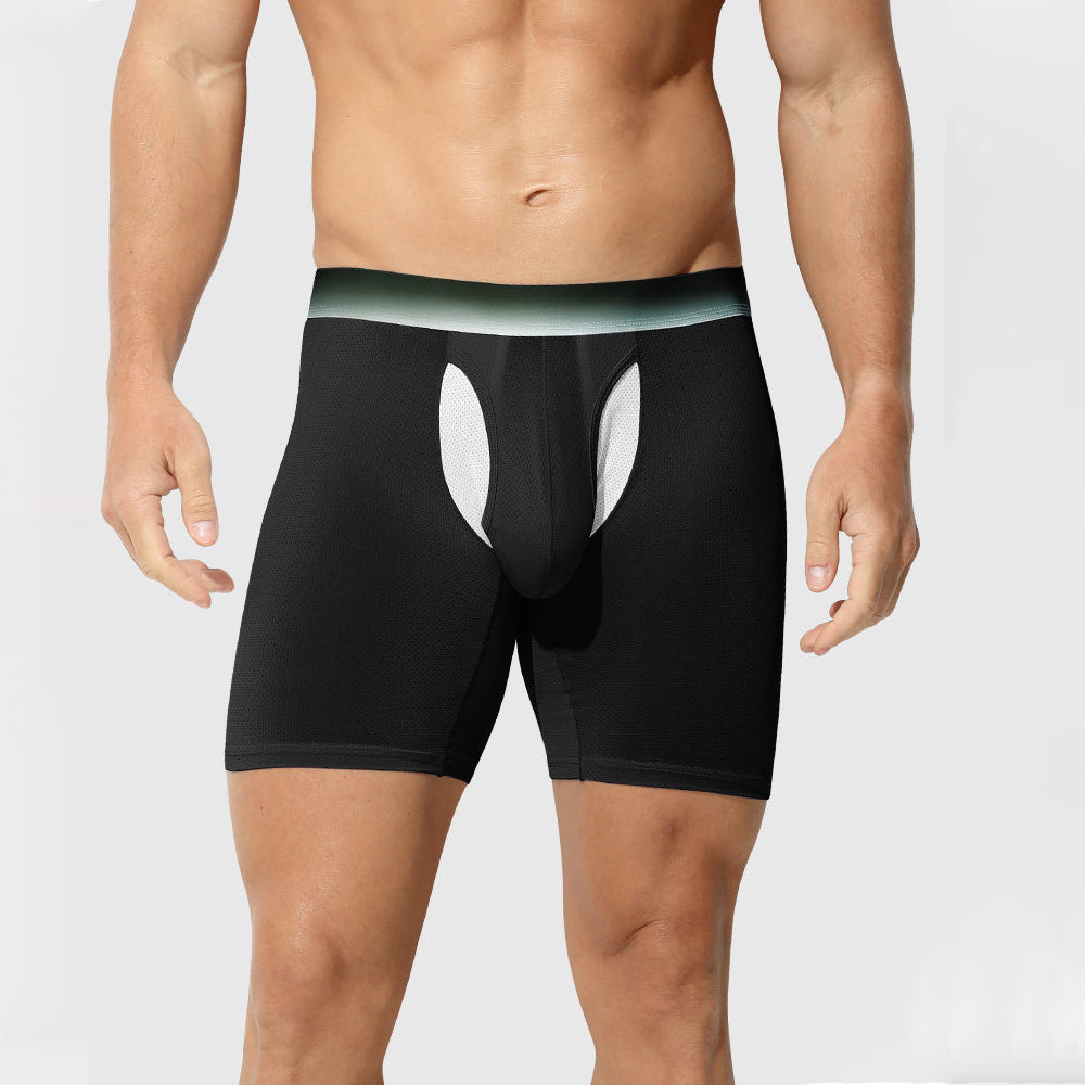 Long Boxer Briefs with Full Mesh Design – 3 Pack