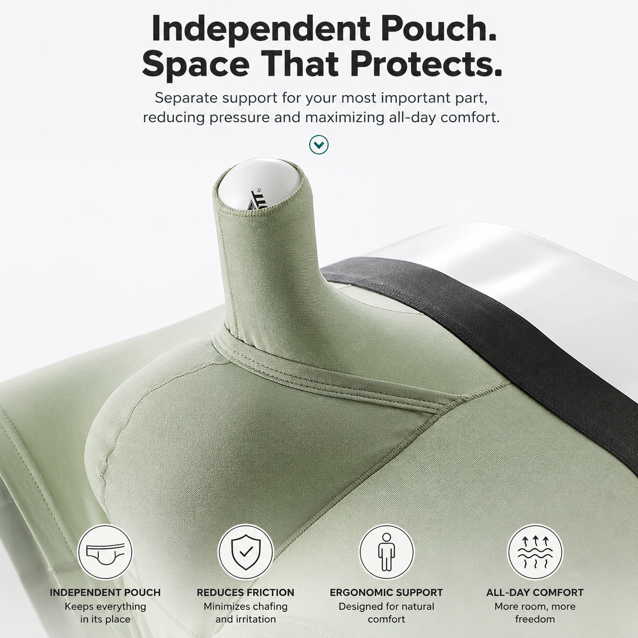 Men’s Bamboo Elephant Nose Pouch Trunk - 3 Pack