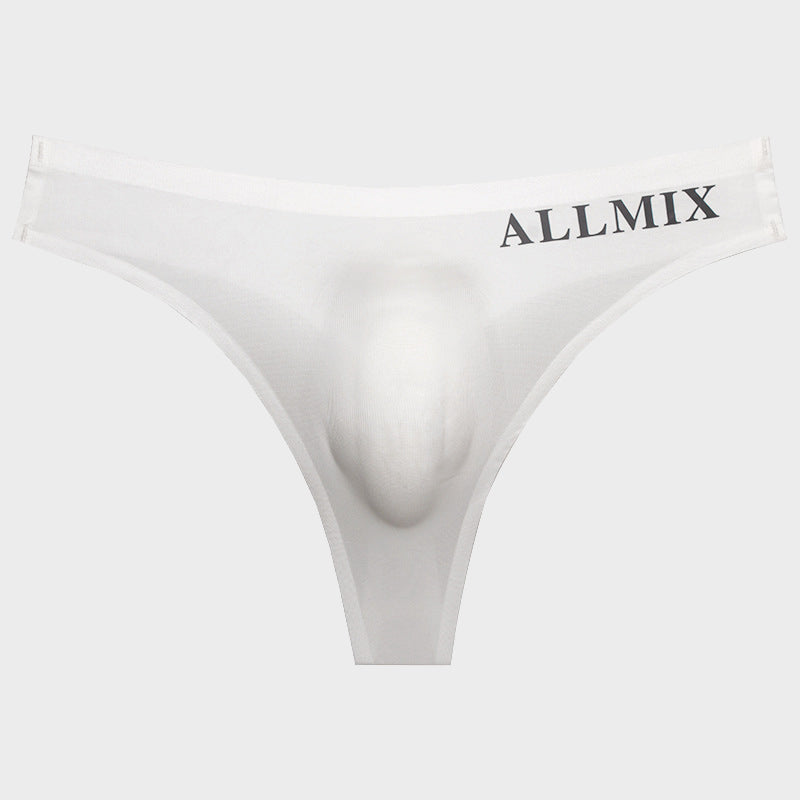 Men’s Ice Silk Pouch Thong- 3 Pack