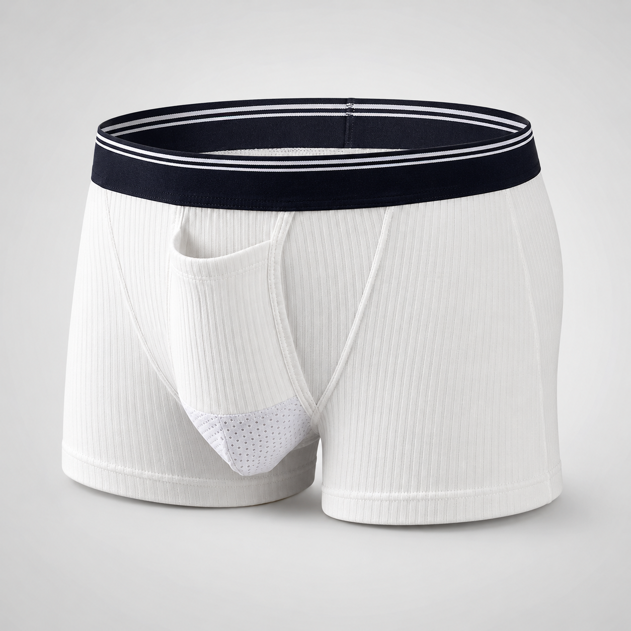 Striped Kangaroo Dual Pouch Trunks-3 Pack