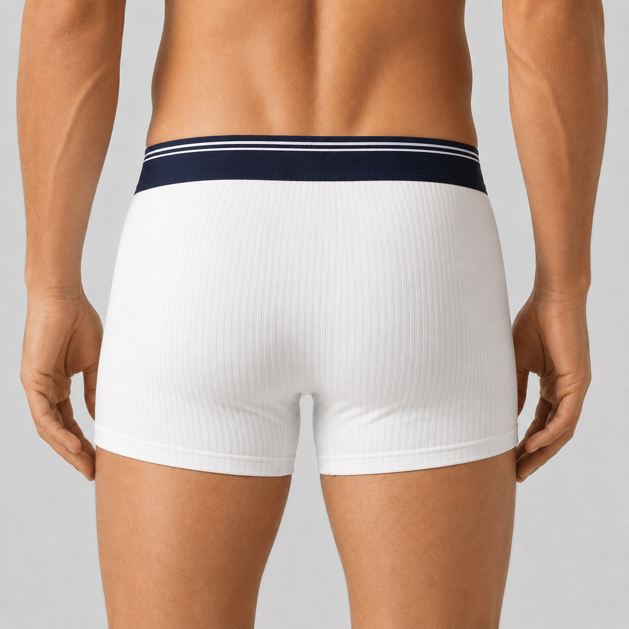 Striped Kangaroo Dual Pouch Trunks-3 Pack