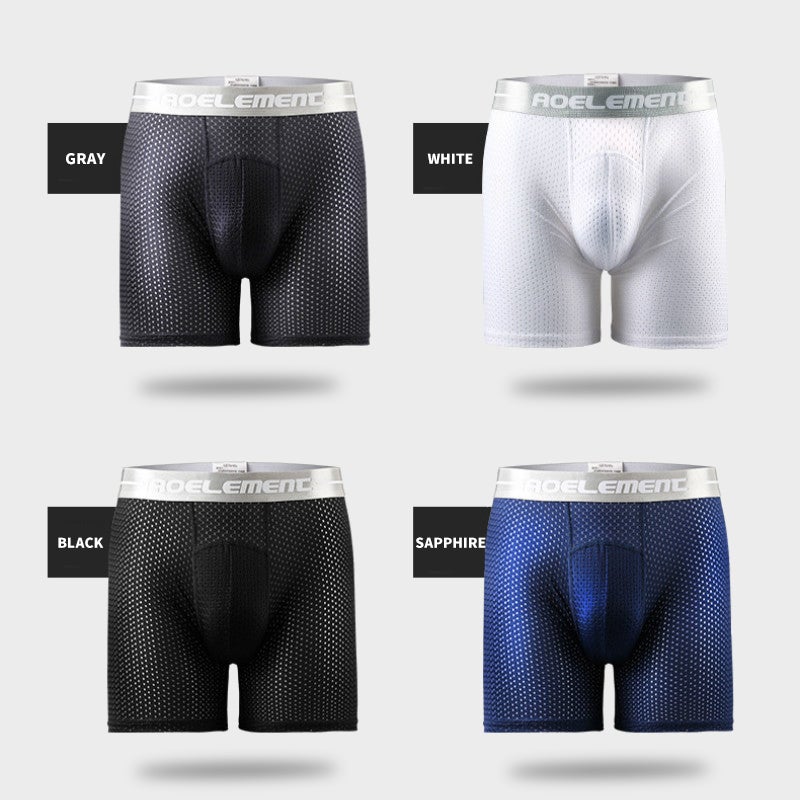 Elephant Breathable Boxer kafushane With U Convex Pouch-3 Pack