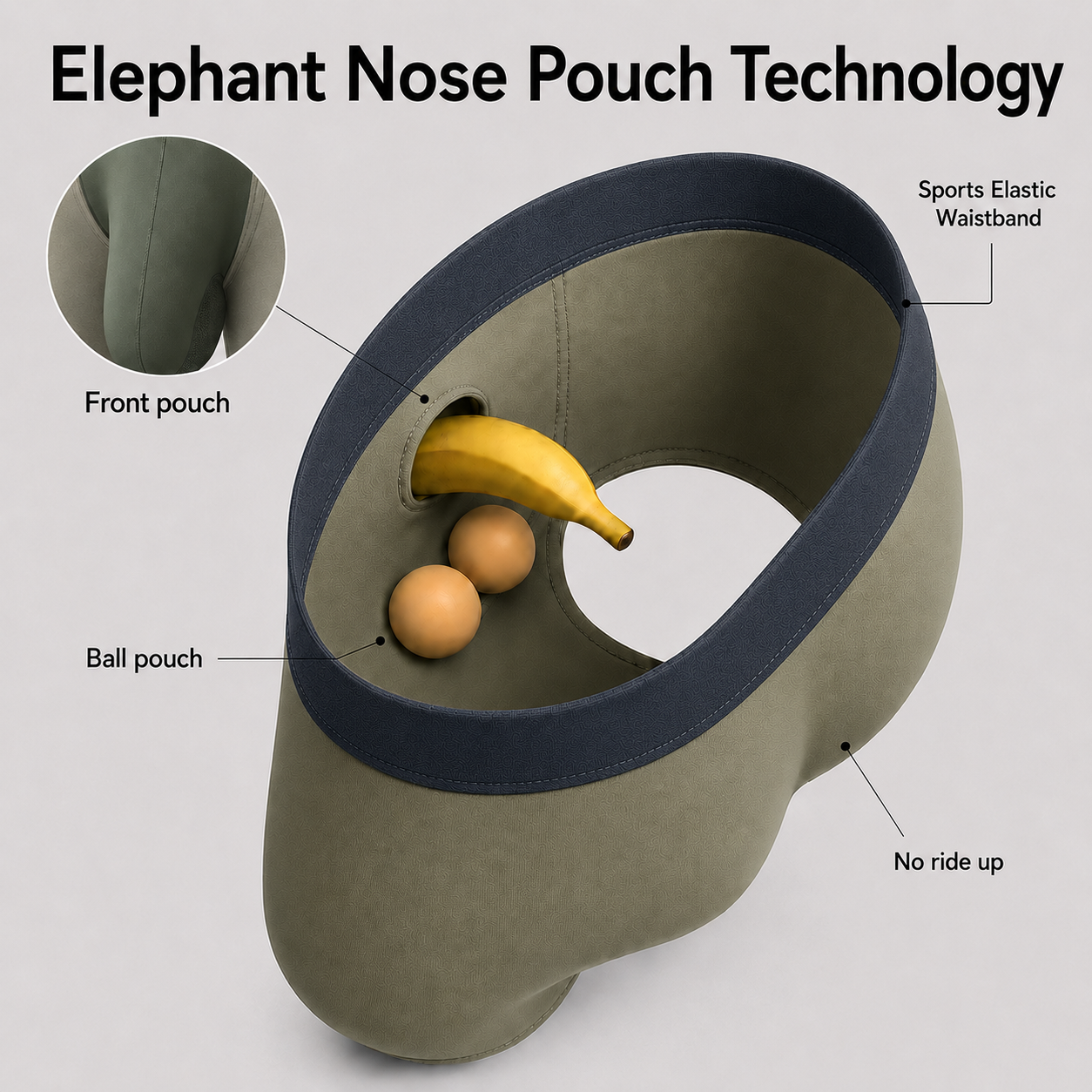 Long Elephant Nose Trunks-3 Pack