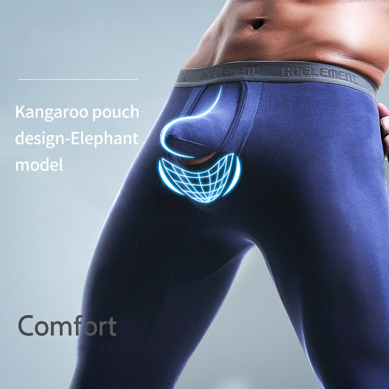 Elephant Dual Pouch Thermal Leggings For Men