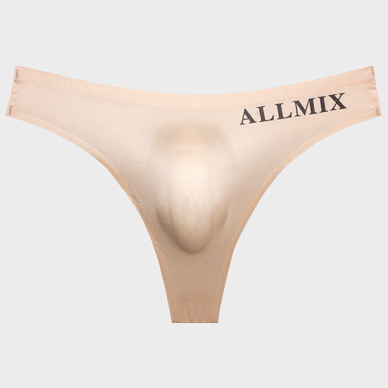 Men’s Ice Silk Pouch Thong- 3 Pack