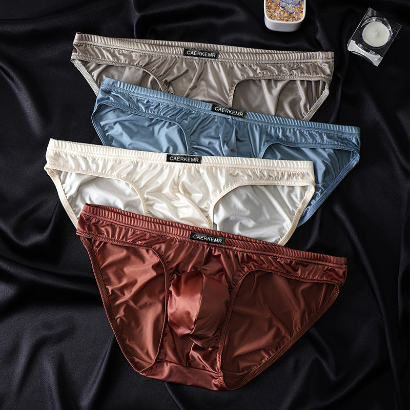 Elephant Underwear Men’s Silk Underwear Briefs with Large Joey Pouch – 3 Pack - with anti-chafing technology for active men