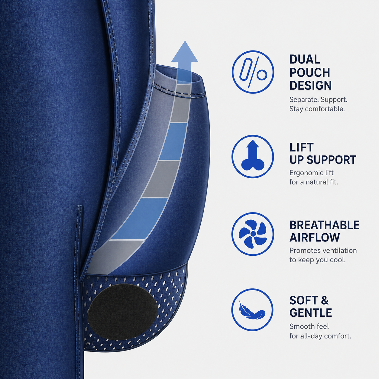 Elephant Underwear 2-in-1 Kangaroo Pouch Thermal Base Layer - for all-day anatomical support and comfort