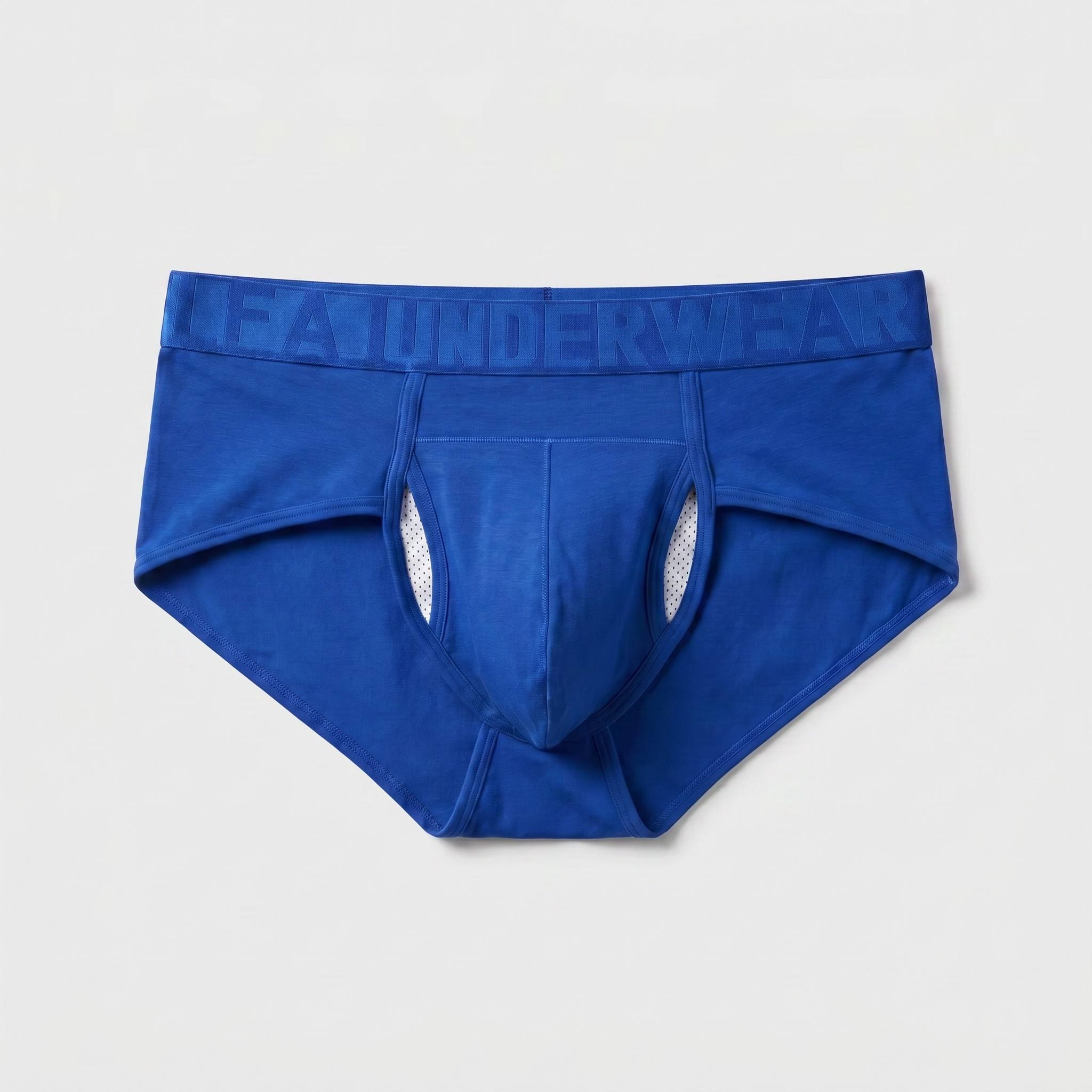 Modal-Cotton Open-Side Dual Pouch Briefs - 3 Pack