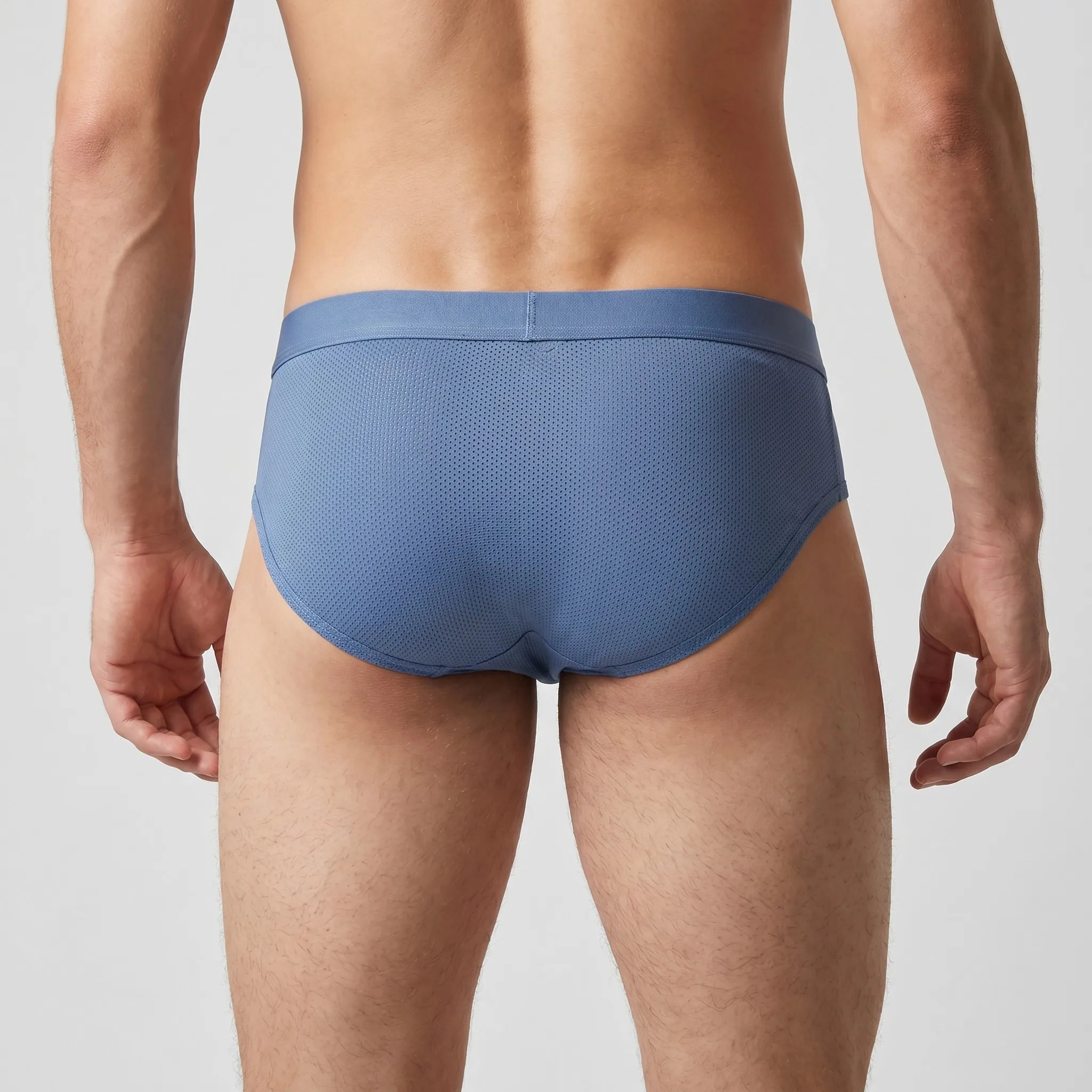 Ice Silk Open-Side Dual Pouch Briefs - 3 Pack