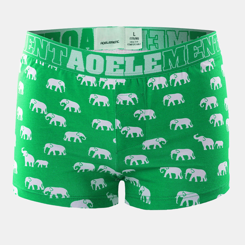 Elephant Patterned Underwear-3 Pack