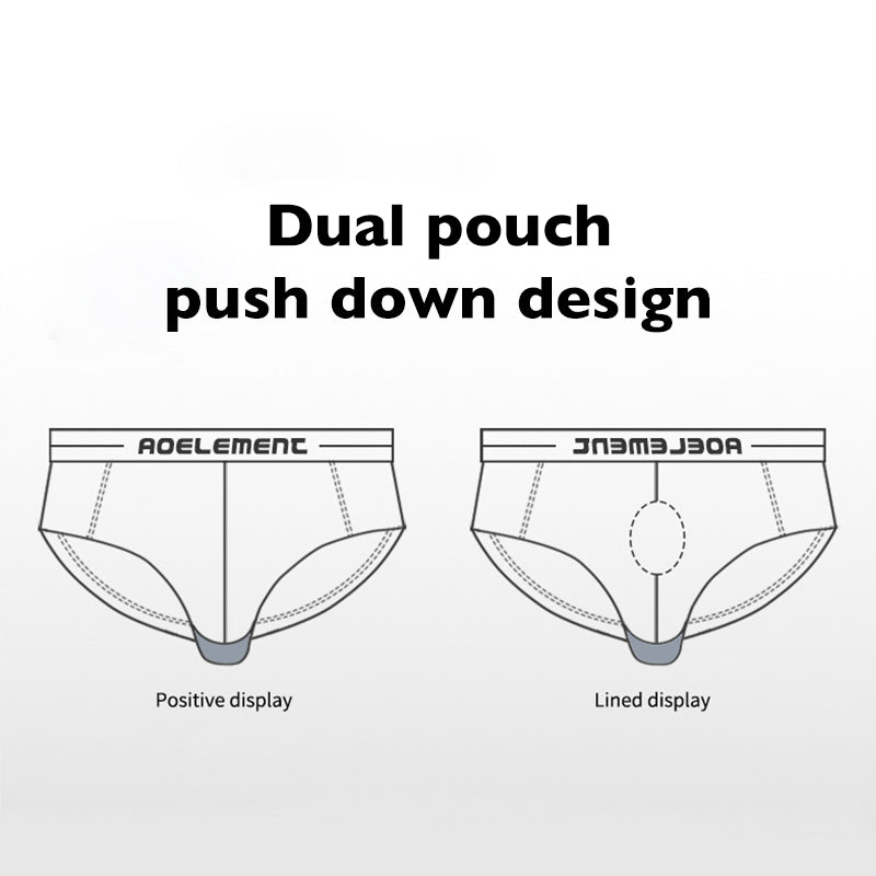 I-Dual Pouch Elephant Briefs-3 pack