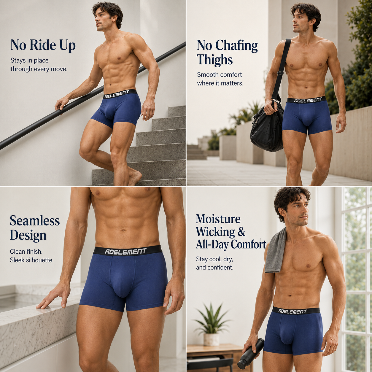 Elephant Short Nose Trunks-3 Pack