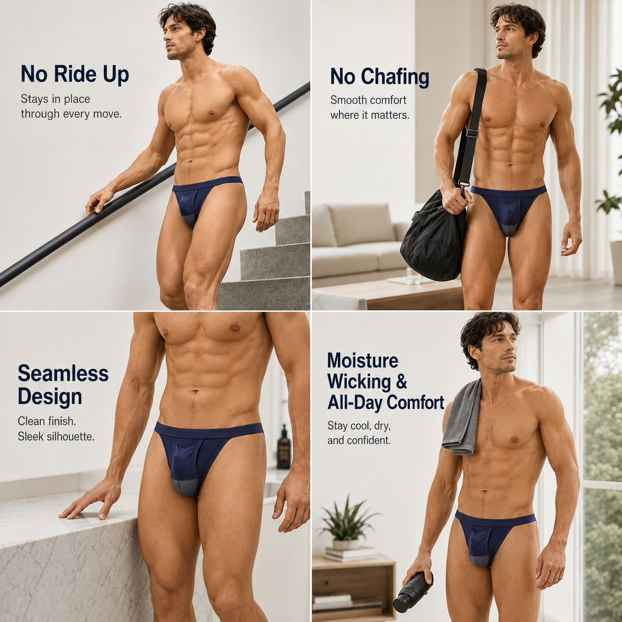 Kangaroo Dual Pouch Thong-3 Pack