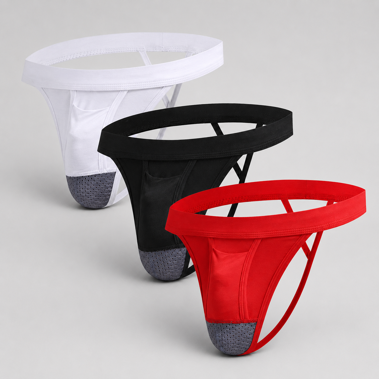 Kangaroo Dual Pouch Thong-3 Pack