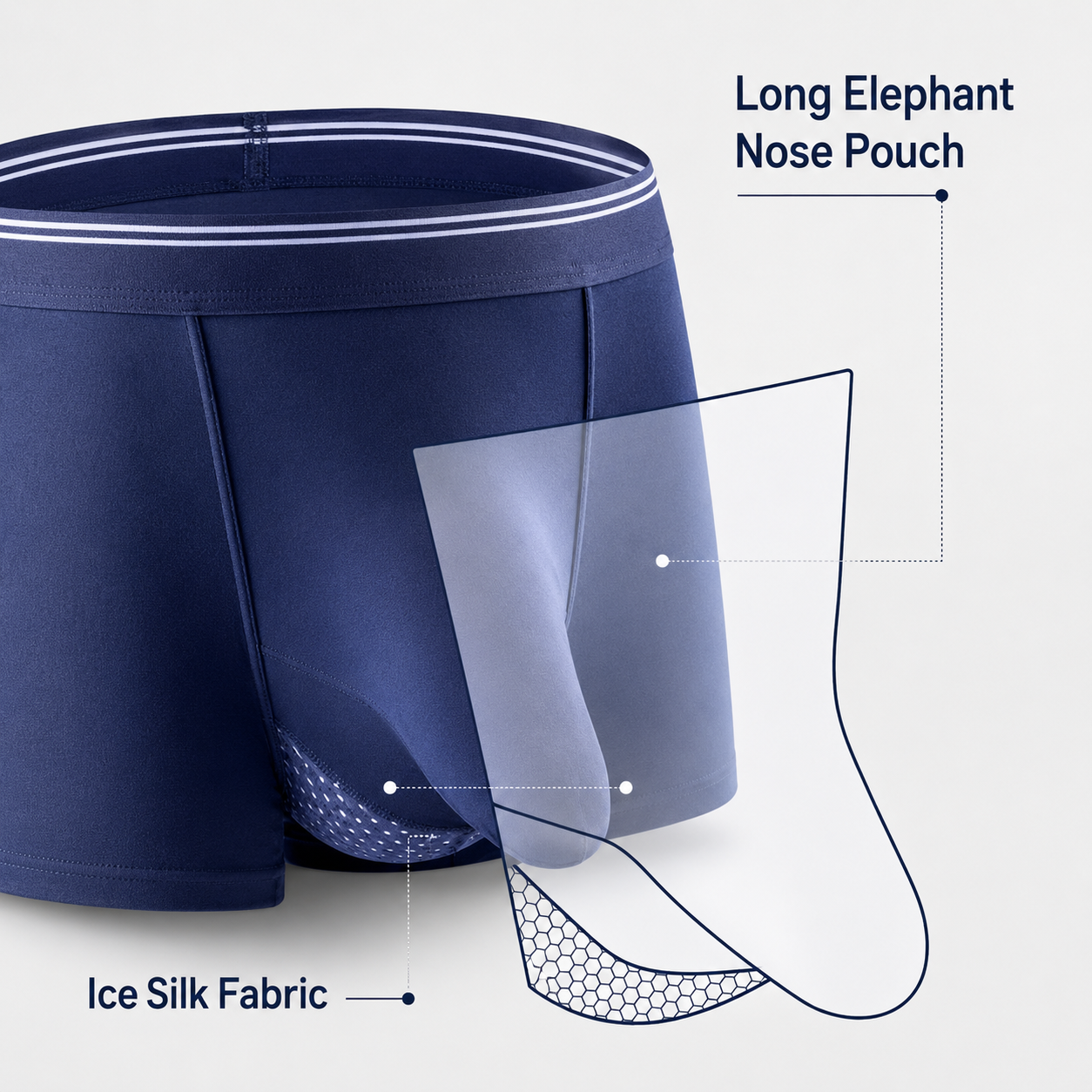 Long Elephant Nose Trunks-3 Pack