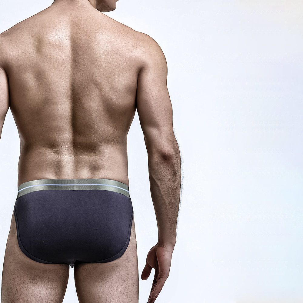 Elephant Underwear Modal Pouch Moisture Wicking Brief – 3 Pack - with anti-chafing technology for active men