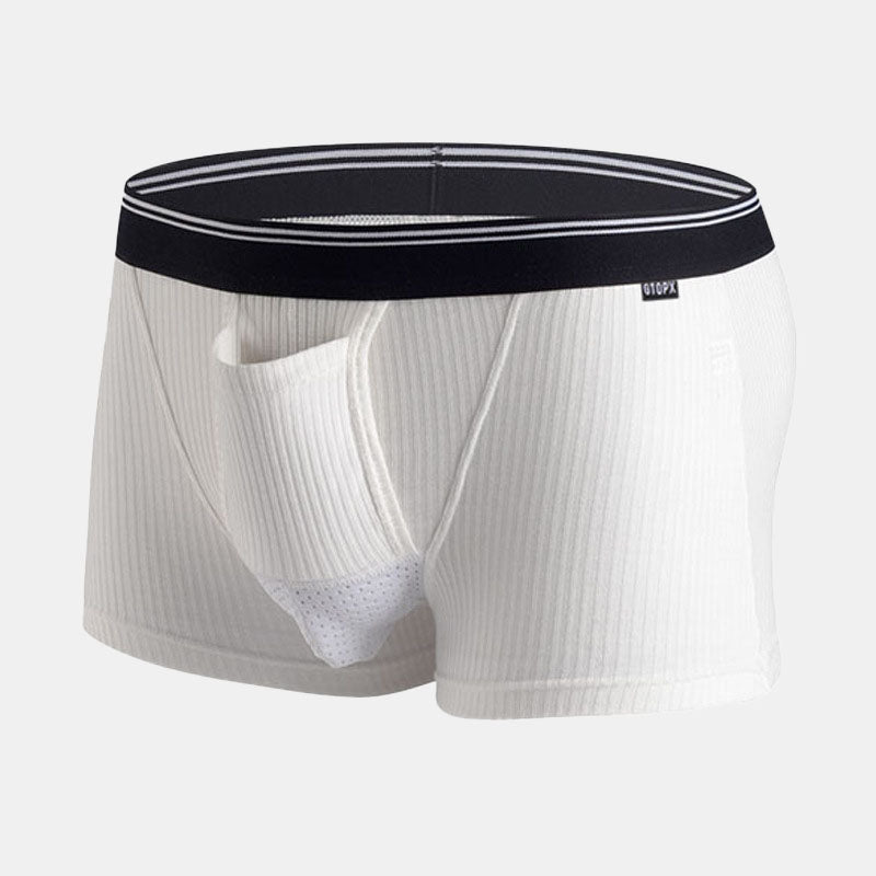 Striped Kangaroo Dual Pouch Trunks-3 Pack
