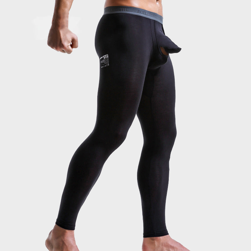 Elephant Dual Pouch Thermal Leggings For Men