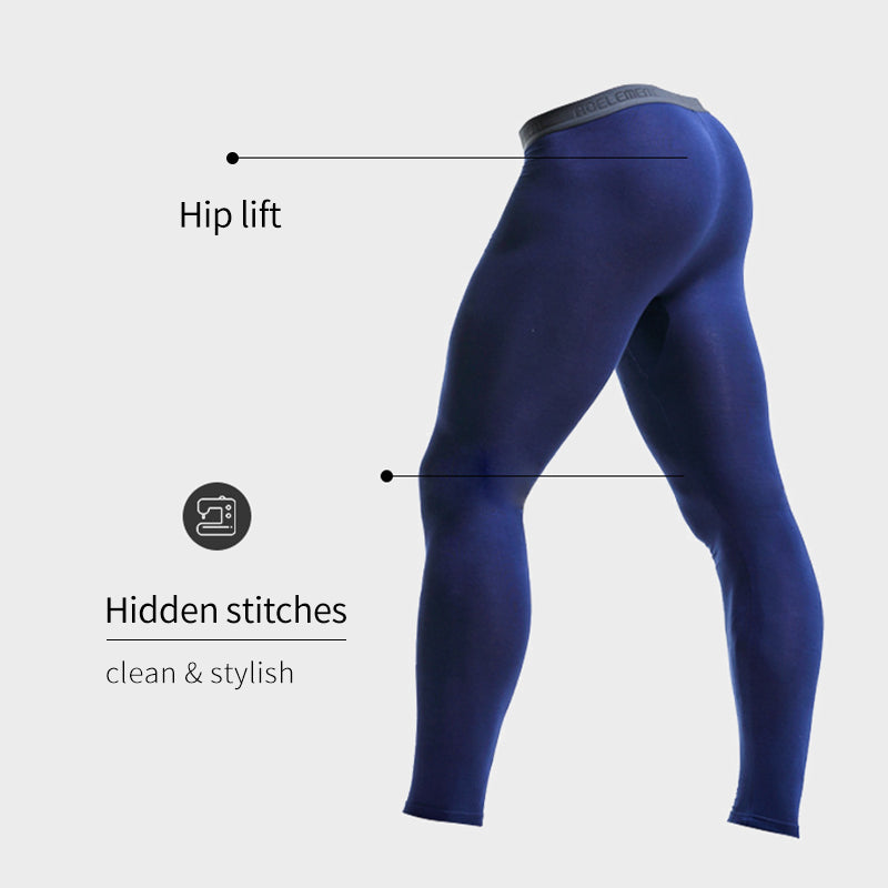 Elephant Dual Pouch Thermal Leggings For Men