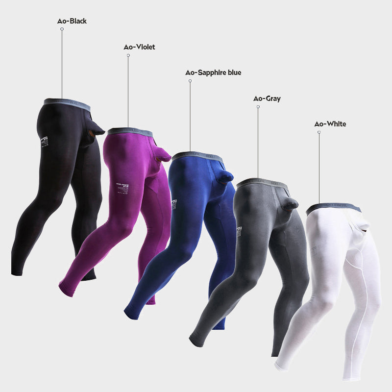 Elephant Dual Pouch Thermal Leggings For Men