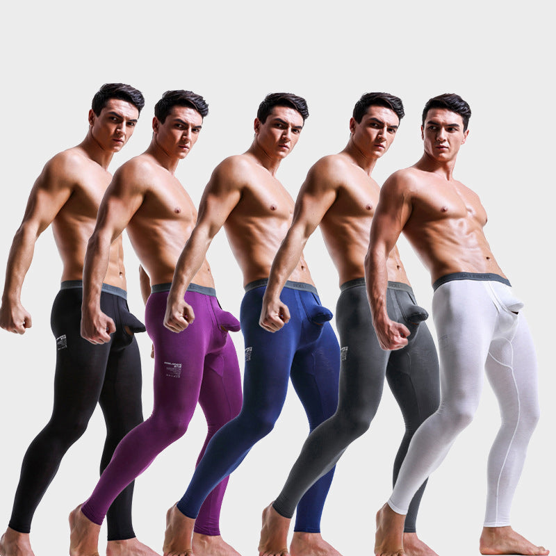 Elephant Dual Pouch Thermal Leggings For Men