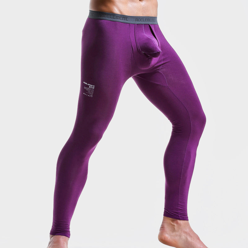 Elephant Dual Pouch Thermal Leggings For Men